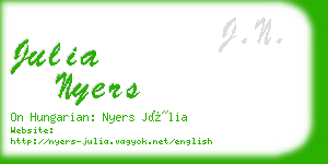 julia nyers business card